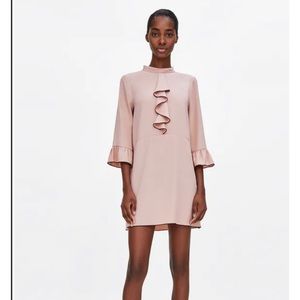 Zara blush pink mini dress